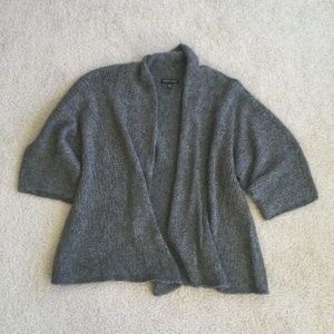 Eileen Fisher Gray Open Front Cardigan